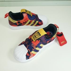 2.5Y Adidas Superstar 360 New Year RARE Unisex Kids Multi Slip On Sneakers